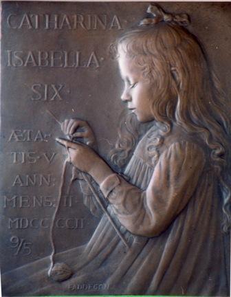 Catharina Isabella Six - brons